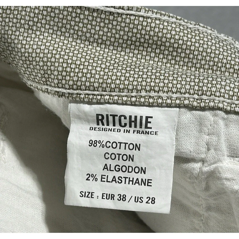 International Brand Ritchie JNS Polo Club Bermuda Shorts 28X12 Designed‎ France